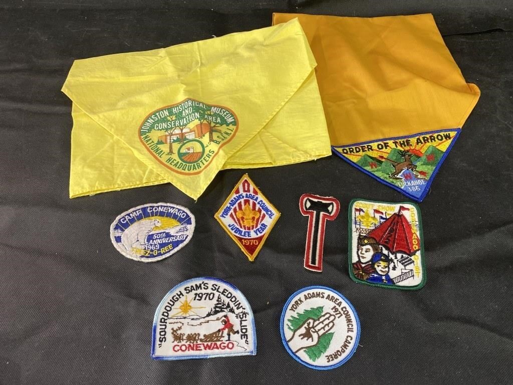VTG Boy Scouts Kerchiefs & Patches