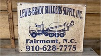 Lewis Brady builders supply sign