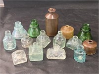 VTG Ink Bottles - Pottery, Glass & More