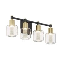 1 LOT, 2 Light Fixtures, 1 Champagne Globe 26 in.
