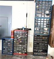 HARDWARE CABINETS WITH CONTENTS
