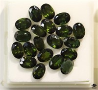 Green Tourmaline Loose Stones - 20 pc