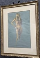 Signed Pastel Nude