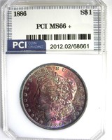 1886 Morgan MS66+ LISTS $950