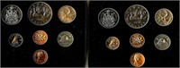 1976&80 7 Coin Mint Sets Canada
