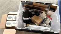 BOX FULL OF PARTS & ACCESSORIES, MOWER/ GOLF CARTS