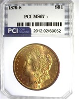 1879-S Morgan MS67+ LISTS $2350