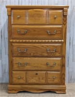 Five Drawer Oak Dresser