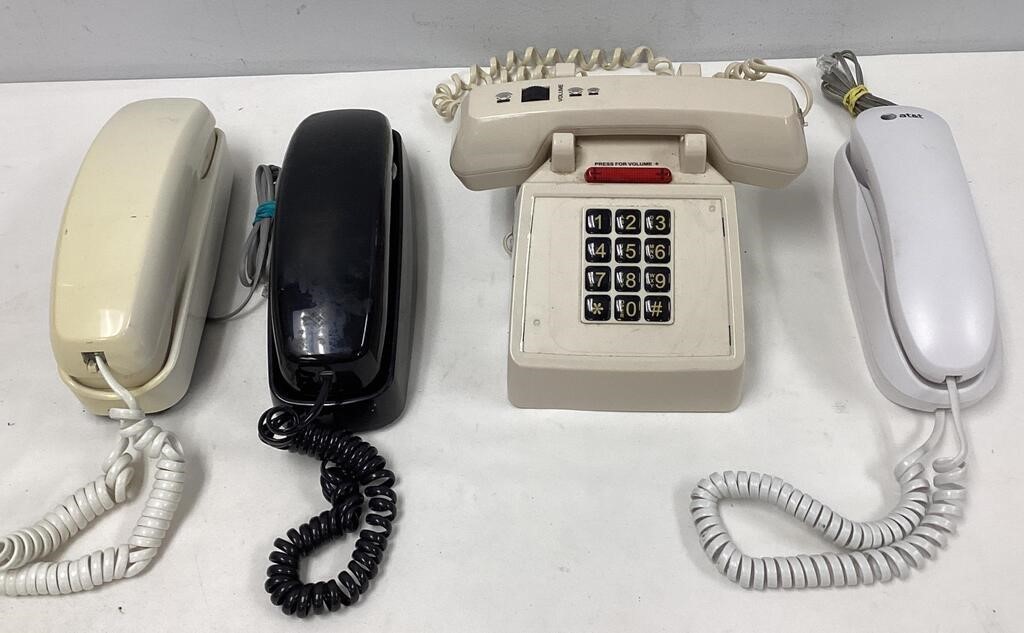 Four Vintage Telephones