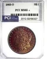 1883-O Morgan PCI MS65+ Colorful