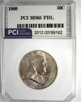 1960 Franklin MS65 FBL LISTS $160