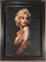 Framed Marilyn Monroe Diamond Painting 13" x 17"