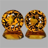 Natural  Golden Yellow Mali Garnet Pair{Flawless-V