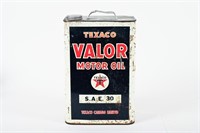 TEXACO VALOR MOTOR OIL 2 IMP GALLON CAN