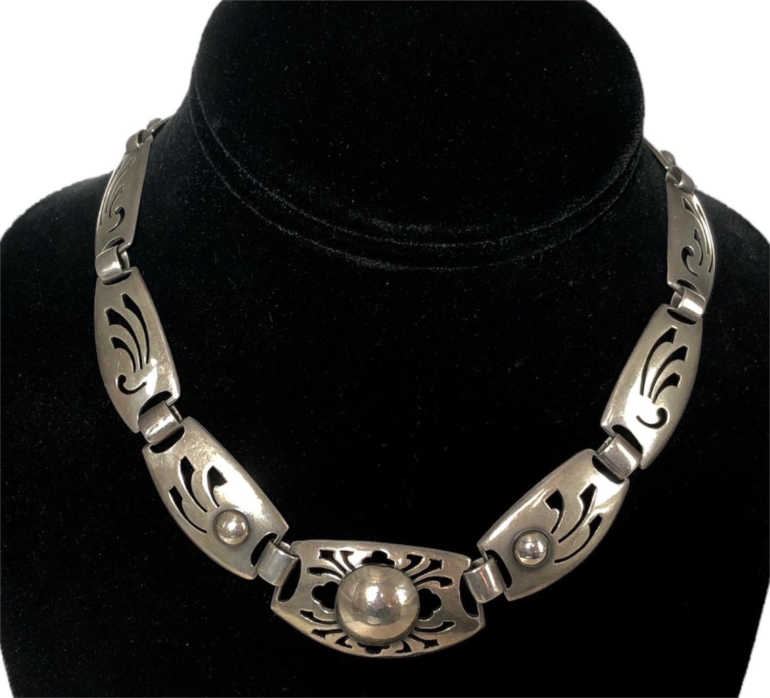 Sterling Silver KALO Necklace