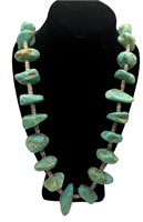 Large Turquoise & Shell Necklace