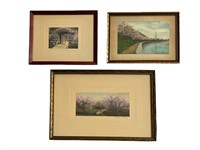 Three WALLACE NUTTING Signed Photograph Prints