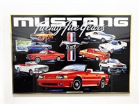 VINTAGE FORD MUSTANG POSTER