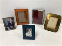 Five Picture Frames, Two Sterling Silver