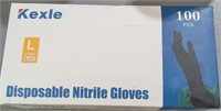 100ct Large Nitrile Powder Free Gloves
