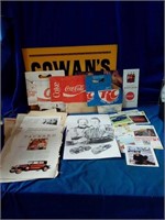 Large lot of collectible cut-outs, signs,