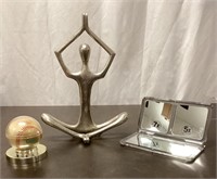 Yoga Sculpture, Baseball, Mirror