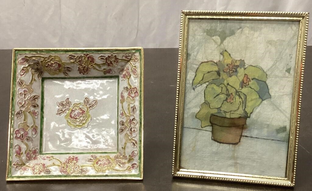 Painting of Cloth and Trinket Dish