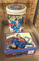 SUPERMAN LUNCH BOX AND TIN