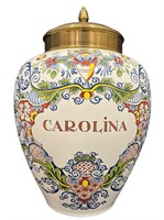 Vintage Delft Carolina Tobacco Jar