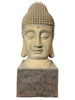 Buddha Head Garden Sculpture