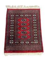 Small Red Bokhara Area Rug