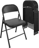Cosco Smartfold All-steel Folding Chair, 4-pack,