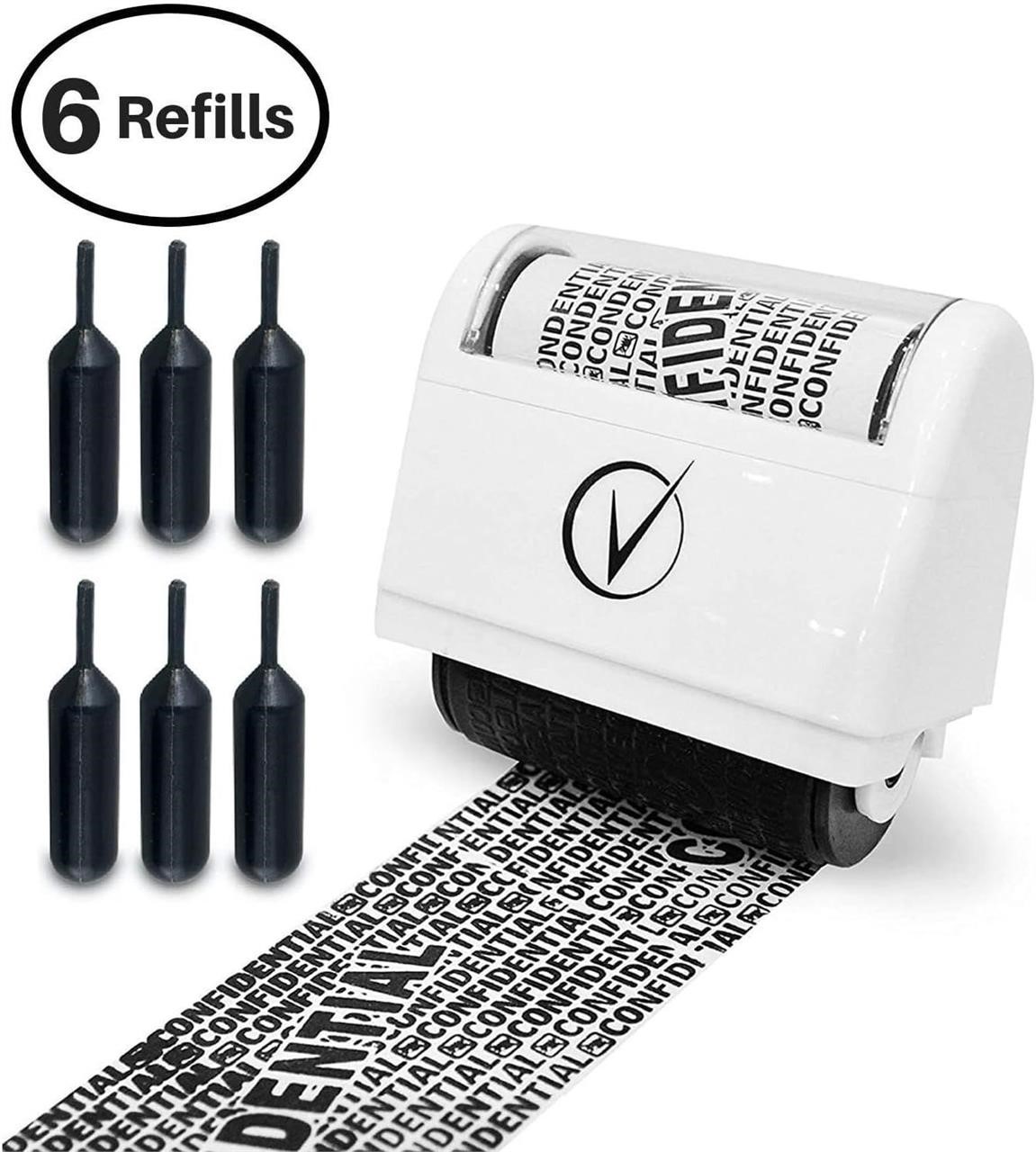 Identity Theft Protection Roller Stamps Wide Kit