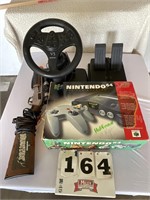 Nintendo 64 w/ accessories, 6 games
