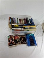 Large book lot includes hardcover, paperback,
