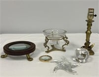 Magnifying Pieces, Brass Lamp