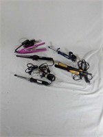 Hair styling tools. Includes 2 curling irons by