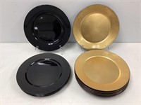 Sixteen Lacquered Charger Plates