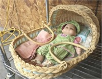 BABY BASKET AND DOLL