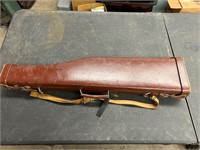 Vintage leather rifle case