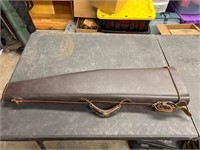 Vintage leather rifle case