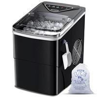 Self-Cleaning, Portable Electric Ice Maker