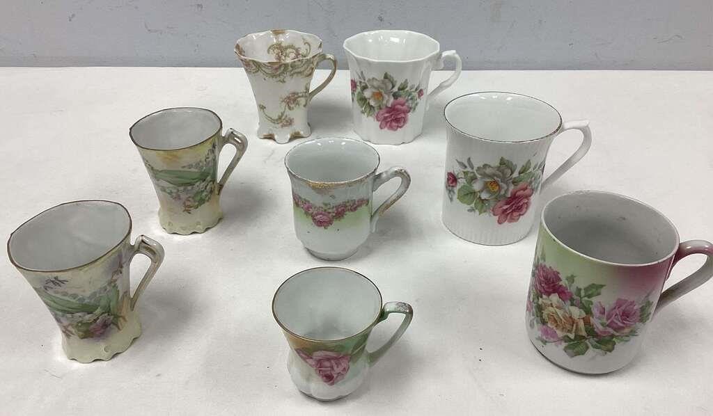 Eight  Assorted China Teacups