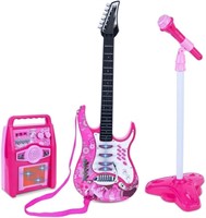 Kids Guitar & Microphone Set with Amp and Stand