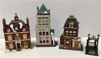 Three Dept 56 Buildings and Accessories