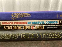 Set of Four Books on Comic Book Heroes