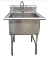 Glacier Bay 30 in. Stainless Steel 1 Compartment