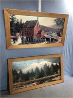 Lot Of Two Gorgeous Wall Hanging Art Pieces