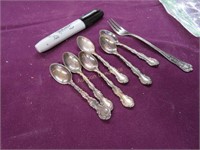 Collectible Tea Spoons and Appetizer Fork