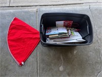 Round Christmas tablecloth & Christmas bags